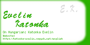 evelin katonka business card